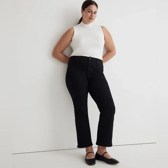 NWT Madewell Mid-rise Stretch Black Jeans // 33P - Picture 14 of 14